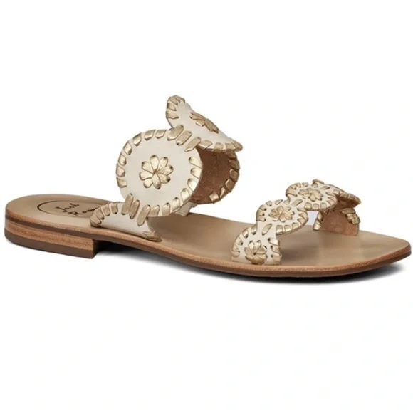 Jack Rogers Lauren Sandals - Metallic Gold - Picture 4 of 5